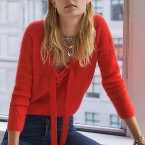 Red Sezane sweater size XL